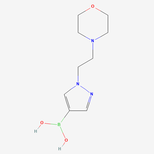 1003043-64-8 [1-(2-morpholin-4-ylethyl)pyrazol-4-yl]boronic acid chemical structure