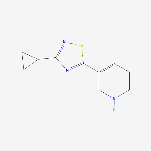 122683-60-7 3-cyclopropyl-5-(1,2,3,6-tetrahydropyridin-5-yl)-1,2,4-thiadiazole chemical structure