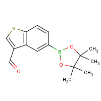 1008361-79-2 5-(4,4,5,5-tetramethyl-1,3,2-dioxaborolan-2-yl)-1-benzothiophene-3-carbaldehyde chemical structure