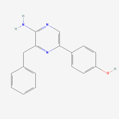 37156-84-6 4-(5-amino-6-benzyl-1H-pyrazin-2-ylidene)cyclohexa-2,5-dien-1-one chemical structure