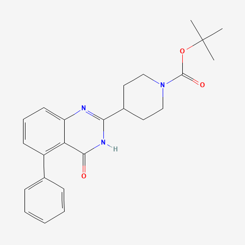 1272357-29-5 tert-butyl 4-(4-oxo-5-phenyl-1H-quinazolin-2-yl)piperidine-1-carboxylate chemical structure