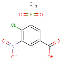 32548-10-0 4-chloro-3-methylsulfonyl-5-nitrobenzoic acid chemical structure