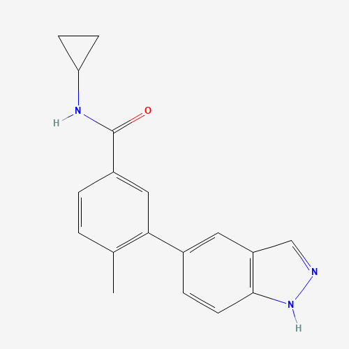 651780-47-1 N-cyclopropyl-3-(1H-indazol-5-yl)-4-methylbenzamide chemical structure