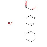 99433-89-3 2-(4-cyclohexylphenyl)-2-oxoacetaldehyde;hydrate chemical structure