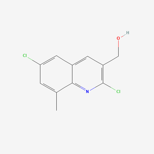 1017403-79-0 (2,6-dichloro-8-methylquinolin-3-yl)methanol chemical structure