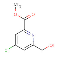 109880-43-5 methyl 4-chloro-6-(hydroxymethyl)pyridine-2-carboxylate chemical structure