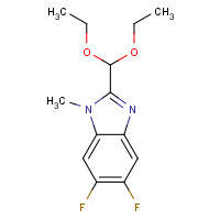 958863-37-1 2-(diethoxymethyl)-5,6-difluoro-1-methylbenzimidazole chemical structure