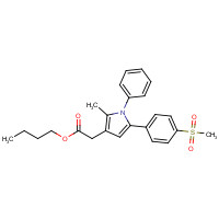 1005451-43-3 butyl 2-[2-methyl-5-(4-methylsulfonylphenyl)-1-phenylpyrrol-3-yl]acetate chemical structure