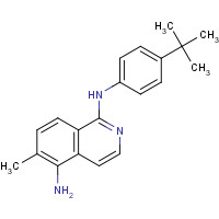 1187967-56-1 1-N-(4-tert-butylphenyl)-6-methylisoquinoline-1,5-diamine chemical structure