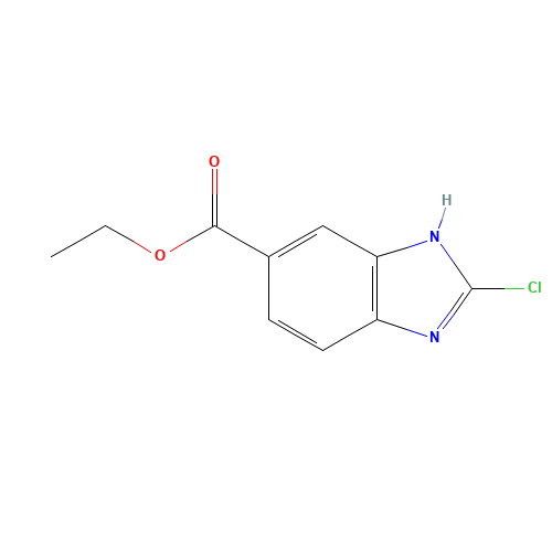 857035-29-1 ethyl 2-chloro-3H-benzimidazole-5-carboxylate chemical structure