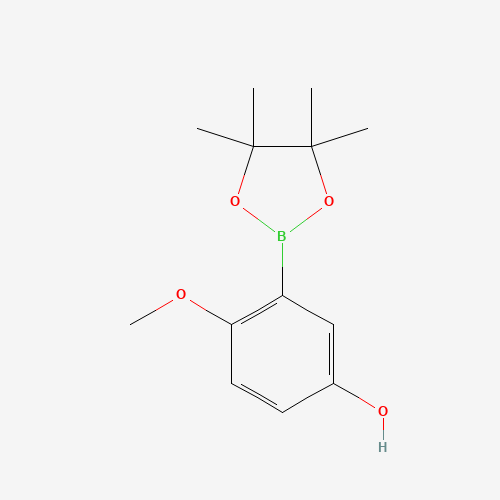 1562342-07-7 4-methoxy-3-(4,4,5,5-tetramethyl-1,3,2-dioxaborolan-2-yl)phenol chemical structure