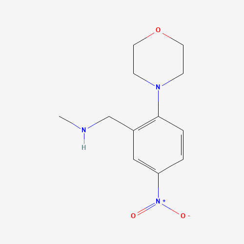 1093798-66-3 N-methyl-1-(2-morpholin-4-yl-5-nitrophenyl)methanamine chemical structure
