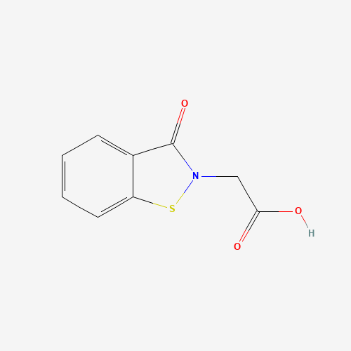 82152-06-5 2-(3-oxo-1,2-benzothiazol-2-yl)acetic acid chemical structure