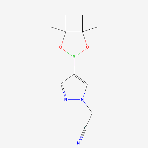 1093307-35-7 2-[4-(4,4,5,5-tetramethyl-1,3,2-dioxaborolan-2-yl)pyrazol-1-yl]acetonitrile chemical structure