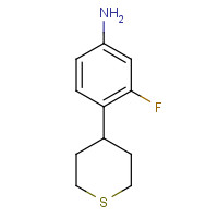 470710-70-4 3-fluoro-4-(thian-4-yl)aniline chemical structure