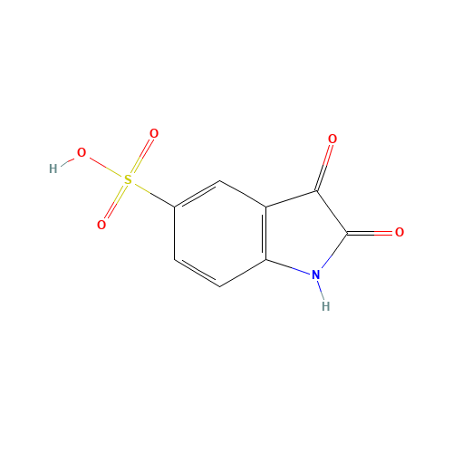 7313-70-4 2,3-dioxo-1H-indole-5-sulfonic acid chemical structure