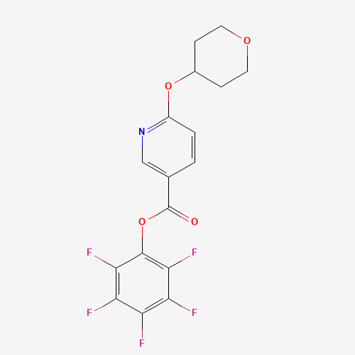 910036-96-3 (2,3,4,5,6-pentafluorophenyl) 6-(oxan-4-yloxy)pyridine-3-carboxylate chemical structure