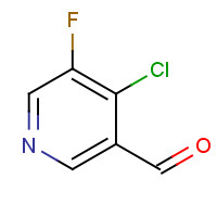1060802-34-7 4-chloro-5-fluoropyridine-3-carbaldehyde chemical structure