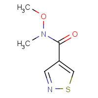 1104606-20-3 N-methoxy-N-methyl-1,2-thiazole-4-carboxamide chemical structure