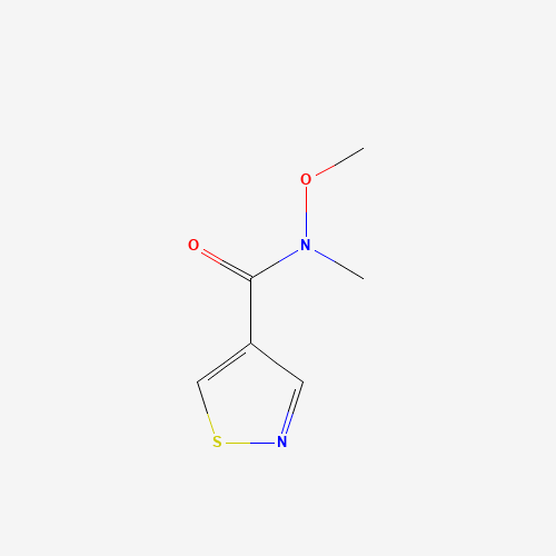 1104606-20-3 N-methoxy-N-methyl-1,2-thiazole-4-carboxamide chemical structure
