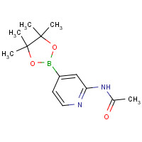 1220220-21-2 N-[4-(4,4,5,5-tetramethyl-1,3,2-dioxaborolan-2-yl)pyridin-2-yl]acetamide chemical structure