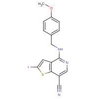 690635-53-1 2-iodo-4-[(4-methoxyphenyl)methylamino]thieno[3,2-c]pyridine-7-carbonitrile chemical structure