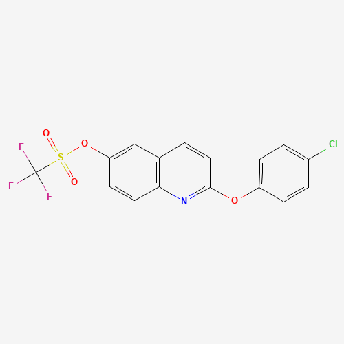 623147-07-9 [2-(4-chlorophenoxy)quinolin-6-yl] trifluoromethanesulfonate chemical structure