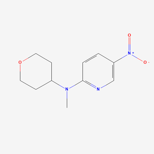 1415793-93-9 N-methyl-5-nitro-N-(oxan-4-yl)pyridin-2-amine chemical structure