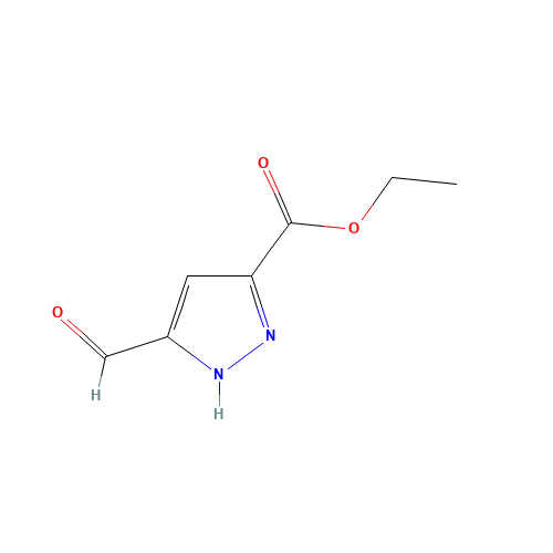 93290-12-1 ethyl 5-formyl-1H-pyrazole-3-carboxylate chemical structure