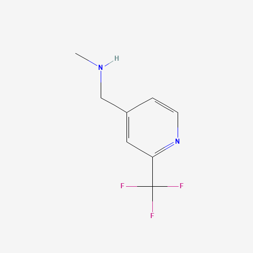 165558-80-5 N-methyl-1-[2-(trifluoromethyl)pyridin-4-yl]methanamine chemical structure