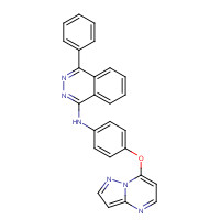1071535-01-7 4-phenyl-N-(4-pyrazolo[1,5-a]pyrimidin-7-yloxyphenyl)phthalazin-1-amine chemical structure