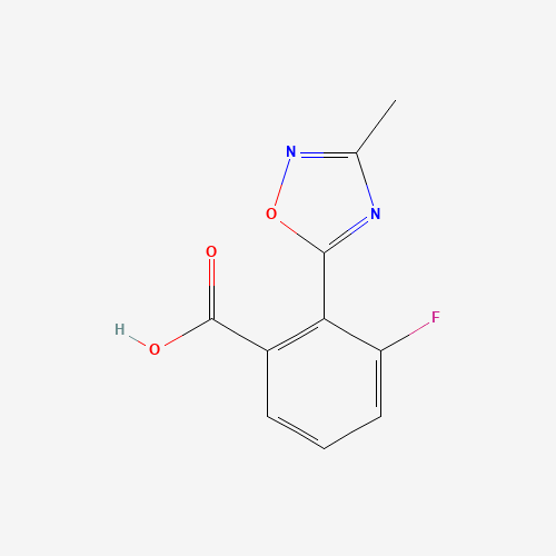 1293285-18-3 3-fluoro-2-(3-methyl-1,2,4-oxadiazol-5-yl)benzoic acid chemical structure