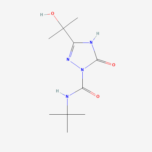 889062-06-0 N-tert-butyl-5-(2-hydroxypropan-2-yl)-3-oxo-1H-1,2,4-triazole-2-carboxamide chemical structure
