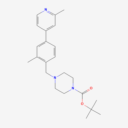 1460035-33-9 tert-butyl 4-[[2-methyl-4-(2-methylpyridin-4-yl)phenyl]methyl]piperazine-1-carboxylate chemical structure
