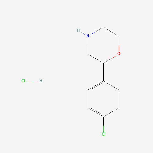 155138-25-3 2-(4-chlorophenyl)morpholine;hydrochloride chemical structure