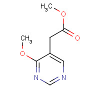 1190392-36-9 methyl 2-(4-methoxypyrimidin-5-yl)acetate chemical structure