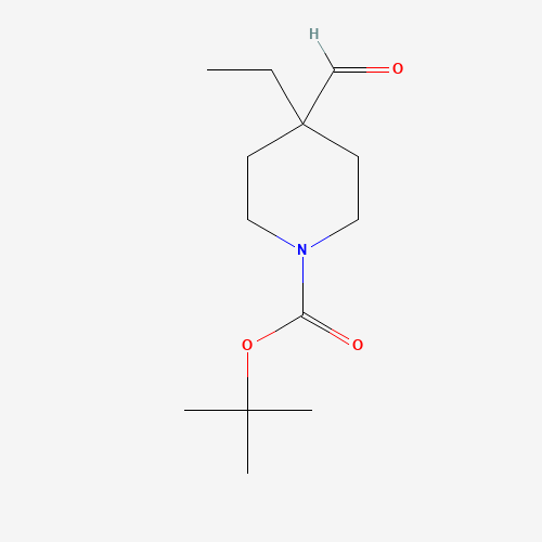 885523-41-1 tert-butyl 4-ethyl-4-formylpiperidine-1-carboxylate chemical structure