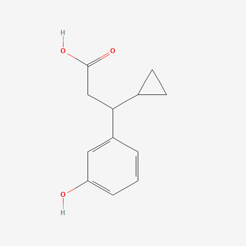 1142224-60-9 3-cyclopropyl-3-(3-hydroxyphenyl)propanoic acid chemical structure