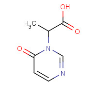 1190392-09-6 2-(6-oxopyrimidin-1-yl)propanoic acid chemical structure