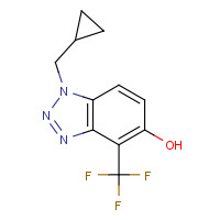 1268314-75-5 1-(cyclopropylmethyl)-4-(trifluoromethyl)benzotriazol-5-ol chemical structure