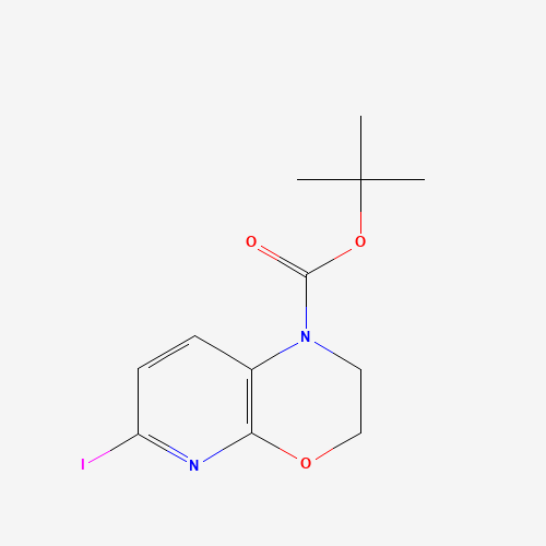 1214932-35-0 tert-butyl 6-iodo-2,3-dihydropyrido[2,3-b][1,4]oxazine-1-carboxylate chemical structure