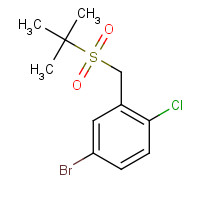 960409-50-1 4-bromo-2-(tert-butylsulfonylmethyl)-1-chlorobenzene chemical structure