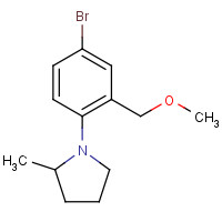 1243559-15-0 1-[4-bromo-2-(methoxymethyl)phenyl]-2-methylpyrrolidine chemical structure