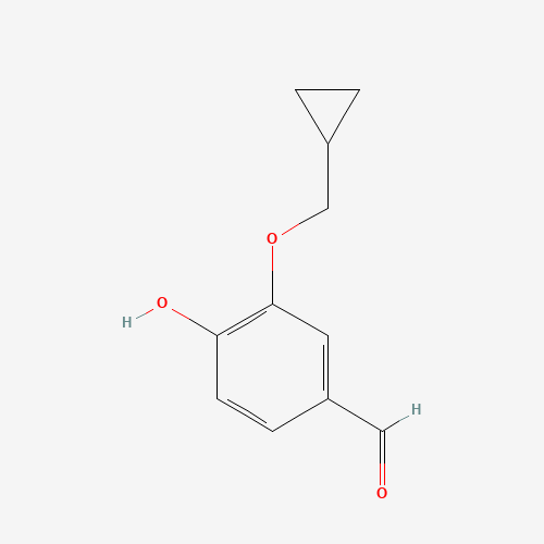 25934-52-5 3-(cyclopropylmethoxy)-4-hydroxybenzaldehyde chemical structure