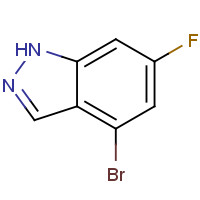 885520-35-4 4-bromo-6-fluoro-1H-indazole chemical structure