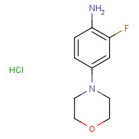 1187582-49-5 2-fluoro-4-morpholin-4-ylaniline;hydrochloride chemical structure