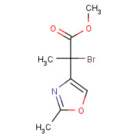 1350855-57-0 methyl 2-bromo-2-(2-methyl-1,3-oxazol-4-yl)propanoate chemical structure