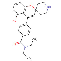 850305-06-5 N,N-diethyl-4-(5-hydroxyspiro[chromene-2,4'-piperidine]-4-yl)benzamide chemical structure
