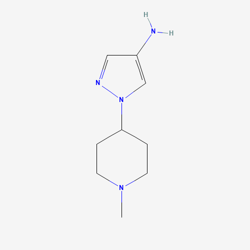 1201935-36-5 1-(1-methylpiperidin-4-yl)pyrazol-4-amine chemical structure