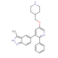 864771-13-1 3-methyl-5-[2-phenyl-5-(piperidin-4-ylmethoxy)pyridin-3-yl]-2H-indazole chemical structure